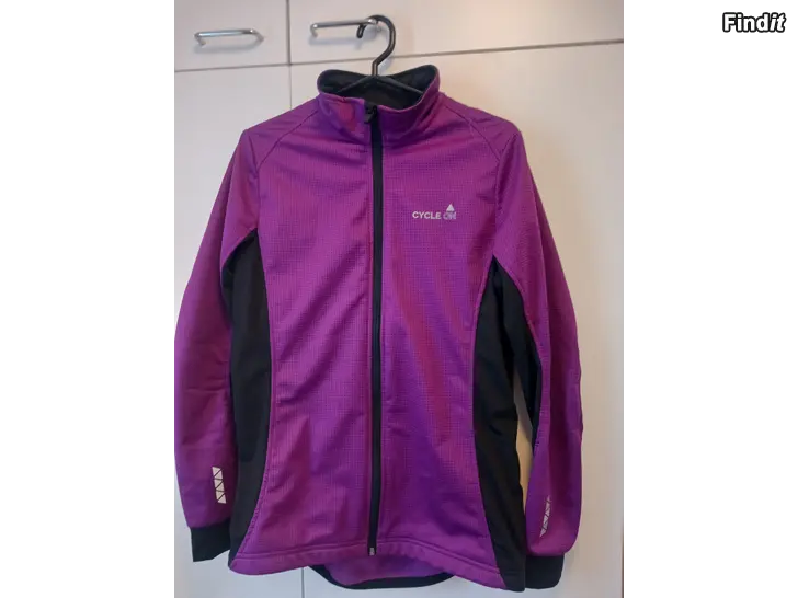 Myydään M Naisten violetti pyöräilytakki Crivit
