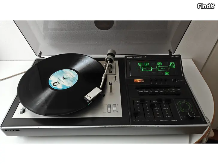 Säljes Vintage DUX Sound Project TAP 4001 + Högtalare och 10 LP-skivor