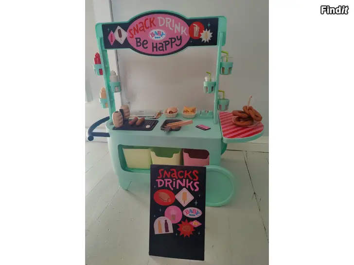 Myydään Baby born snackshop