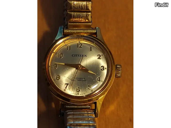 Myydään Vintage Citizen 17 Jewels rannekello