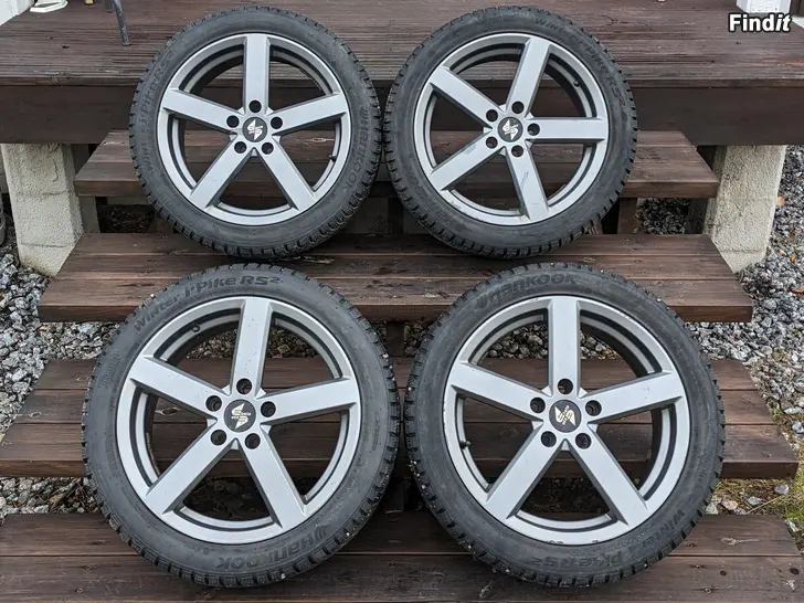 Säljes Hankook 2020 dubbdäck 225/45R17 med 7x17 5x112 fälgar