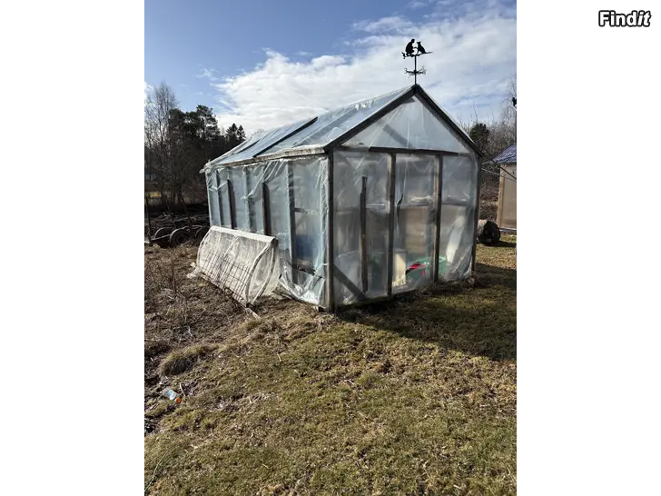 Säljes Nermonterat växthus