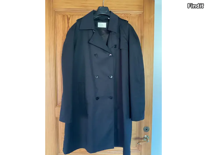 Säljes Klassisk svart trenchcoat, Gant, oanvänd