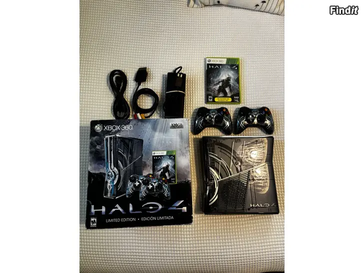 Myydään Xbox 360 Slim Halo 4 Limited Edition 320Gb