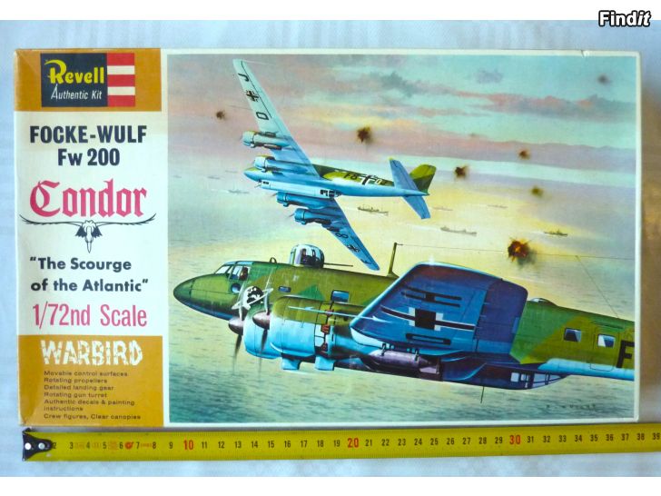 Myydään Vintage Revell H-204 Focke-Wulf 200 Condor