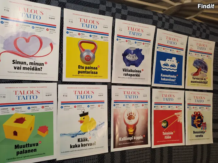 Myydään 2025 TALOUSTAITO, kaikki numerot