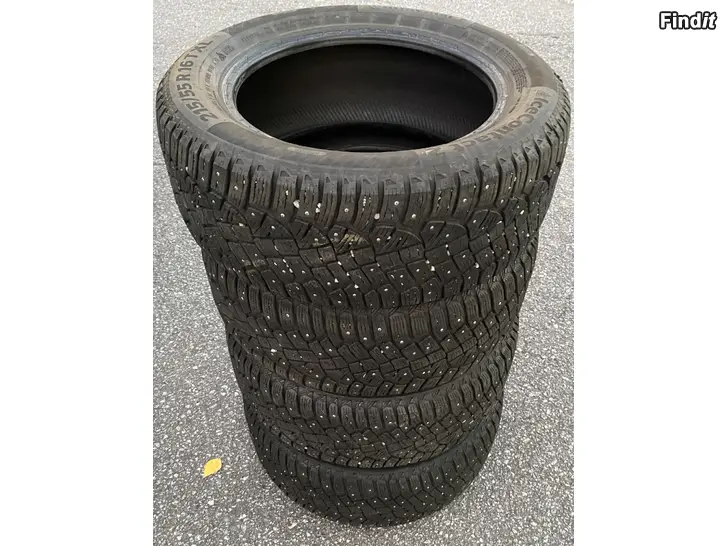 Myydään 215/55/16 continental 4kpl 7mm