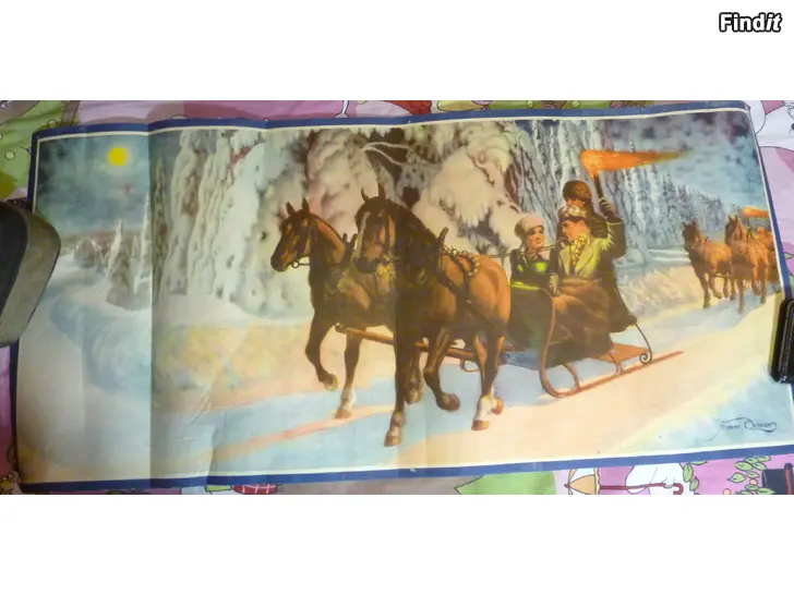 Säljes Vanhoja paperisia joulutauluja