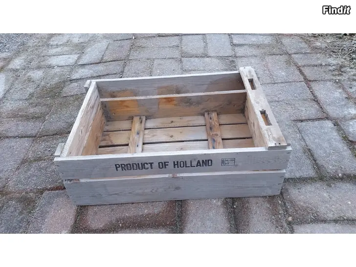 Myydään Puulaatikko puutarhaan textProduct of Holland -hinta 5e