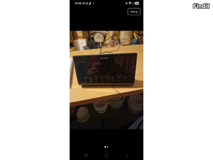 Säljes Klockradio denver