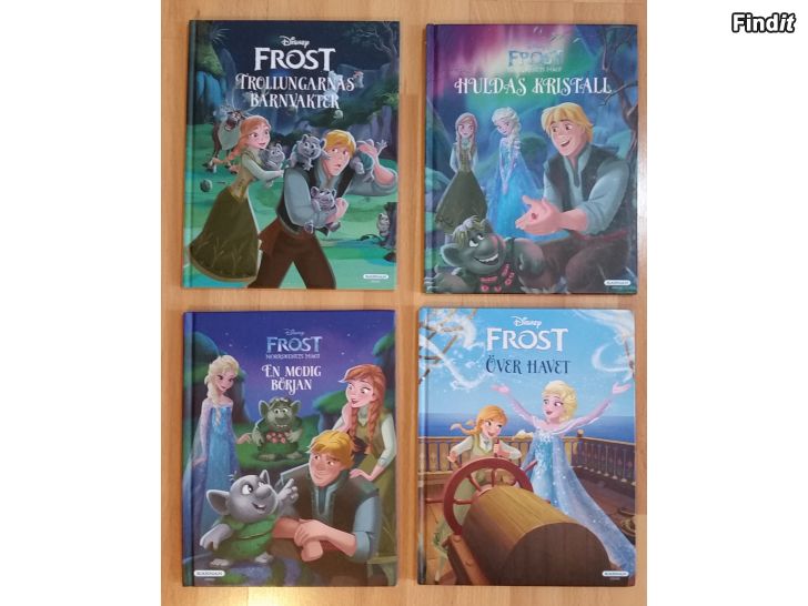 Myydään Disney Frozen ruotsinkieliset Frost kirjat 4kpl