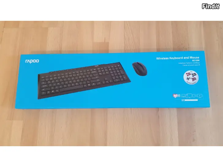 Myydään RAPOO 8210M Wireless Keyboard and Mouse UUSI 27e