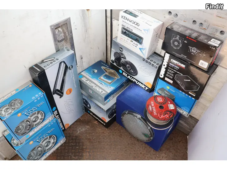 Säljes Ljudanläggningstillbehör säljes på konkursauktion