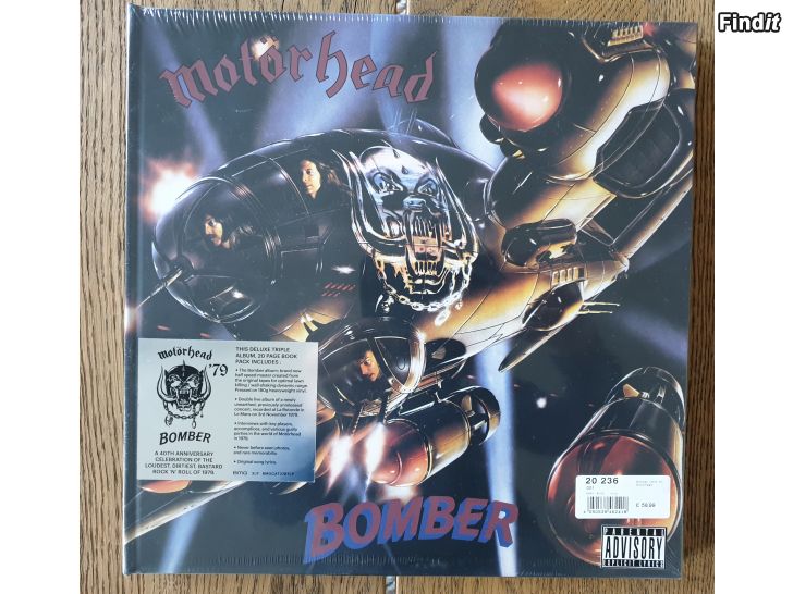 Säljes Motörhead, Bomber 40th Anniversay edt. Vinyl 3LP