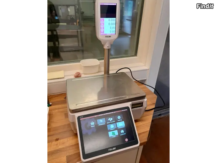 Säljes Etikett printer med våg T-Scale Konkursbo säljer