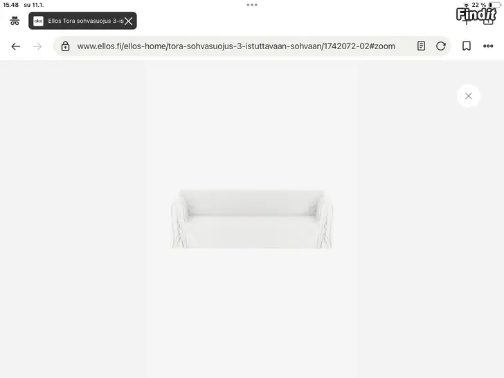 Säljes Överdrag till soffan