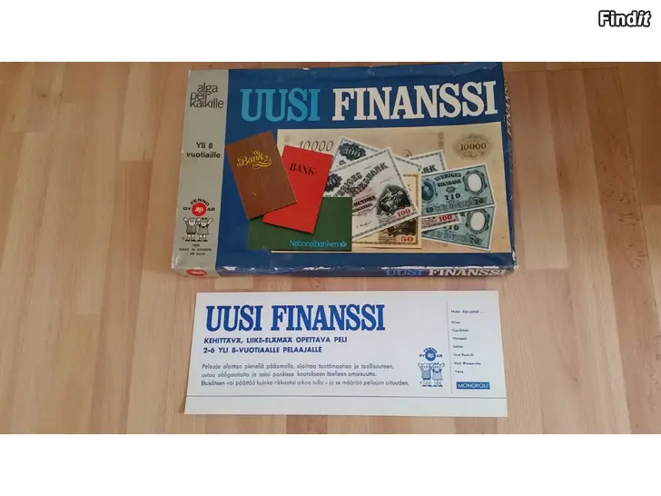 Myydään Vintage Alga Uusi Finanssi lautapeli -hinta 22e