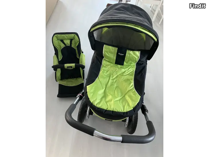 Myydään Emmaljunga vagn med sitt- och liggdel