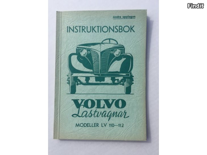 Säljes Instruktionsbok Volvo Lastvagnar år 1943
