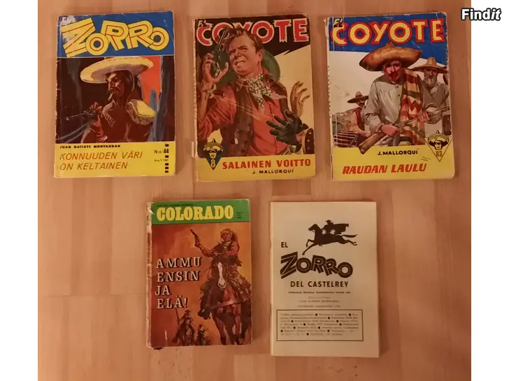 Myydään Vanhat lehdet El Zorro El Coyote Colorado 6e