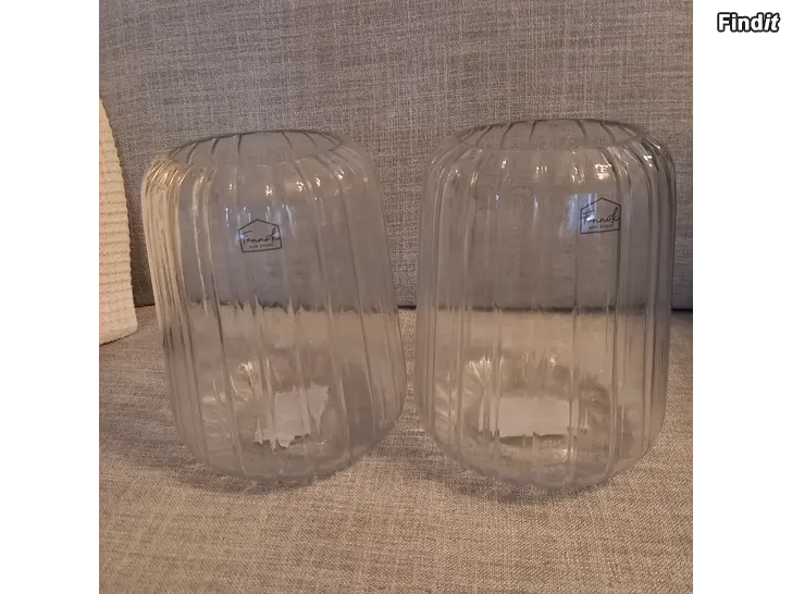 Myydään Lasimaljat kynttilöille tai tarjottaville/ lasimaljakot, 1 tai 2 kpl
