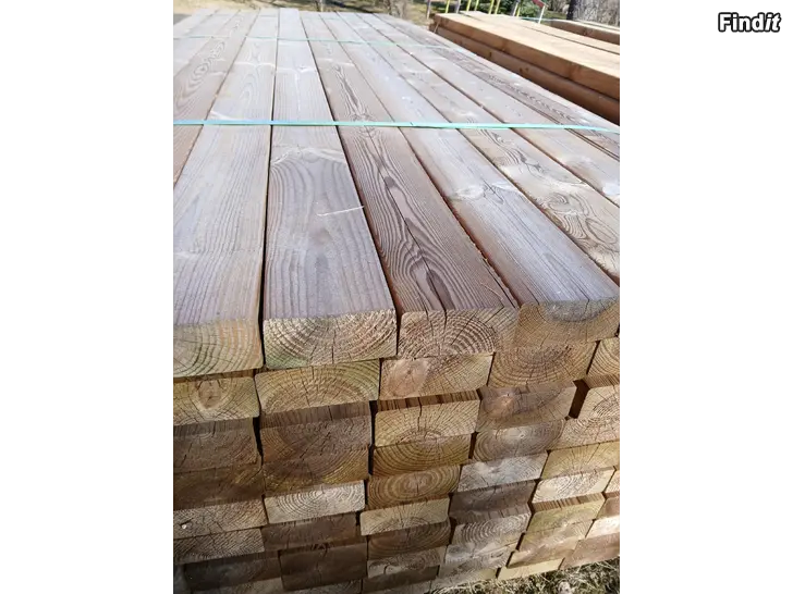 Myydään 2,50e/m Painekyllästetty lankku 48x98 vihreä A-laatu