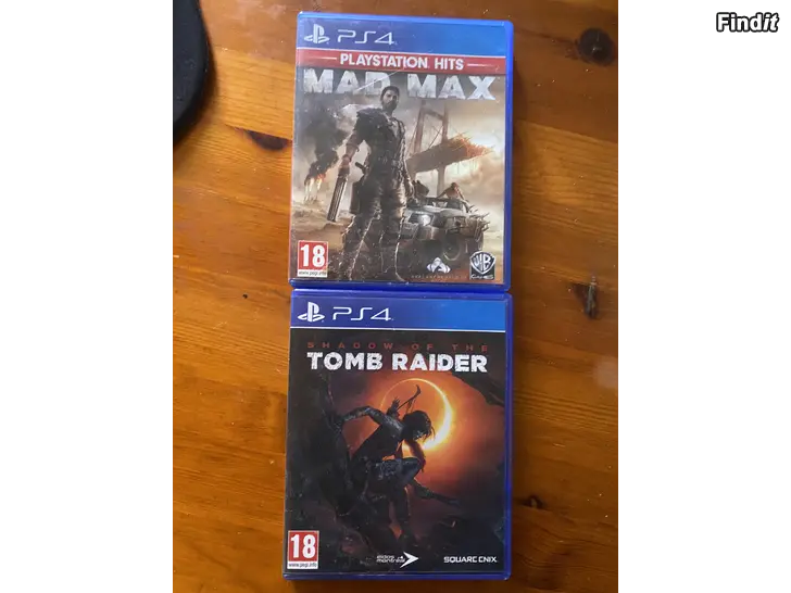 Säljes Ps4 spel mad Max,tomb raider