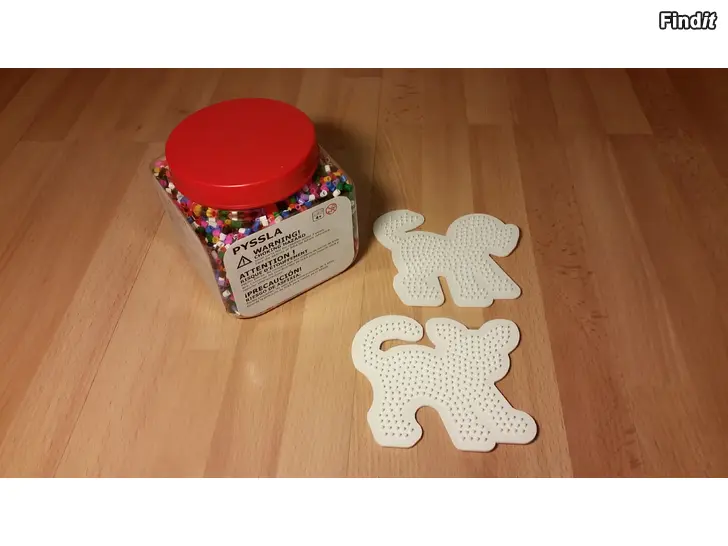 Myydään Hamahelmet Ikea Pyssla ja muotit 2kpl  -8e