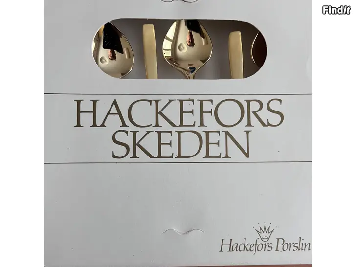 Myydään Hackefors Skeden kullatut ruostumattomat