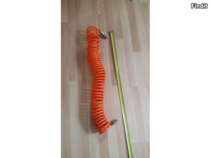 Myydään Kierreletku 6.5-10mm x 7.5m oranssi paineilmaletku 15e