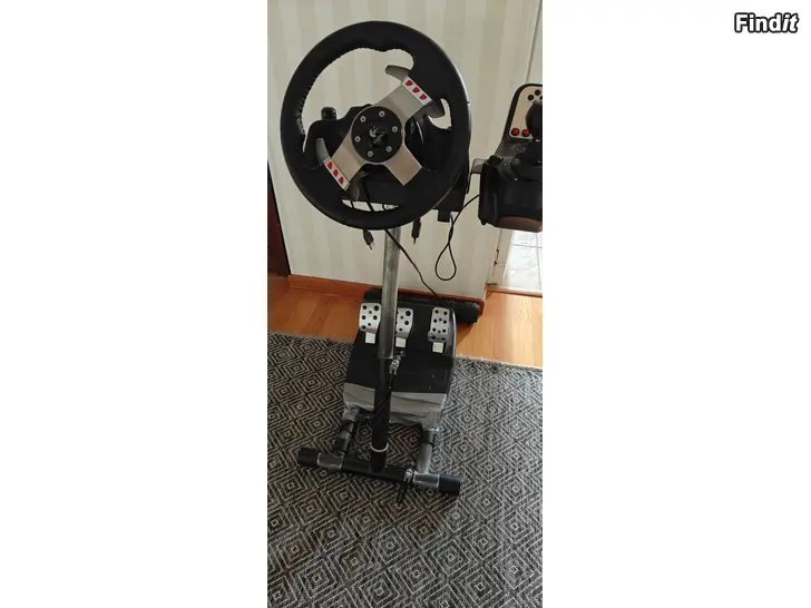 Myydään Logitech G27 rattiohjainsetti