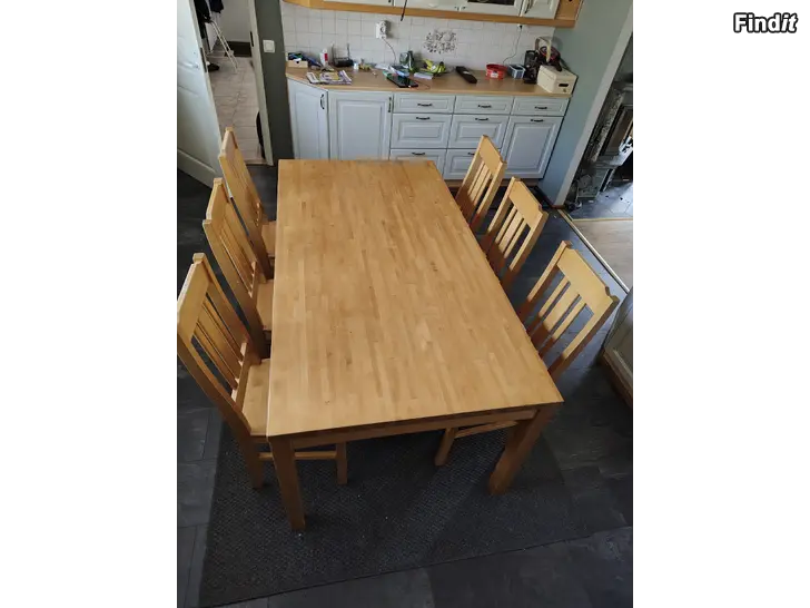 Säljes Matbord + 6 stolar