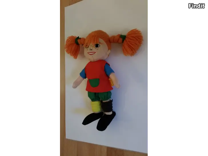 Myydään Peppi Pitkätossu pehmolelu - 7e