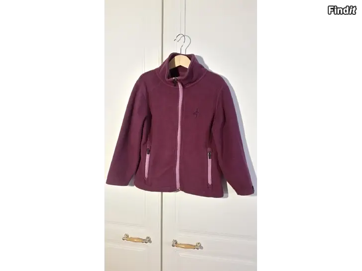 Myydään Cross Sportswear lasten fleecetakki koko 110 violetti -hinta 4e