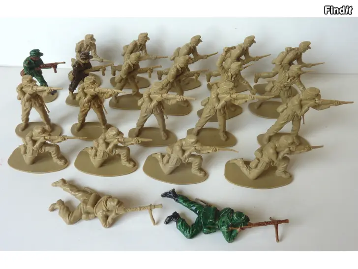 Säljes Airfix German Afrika Korps muovisotilaita 1970-luvulta