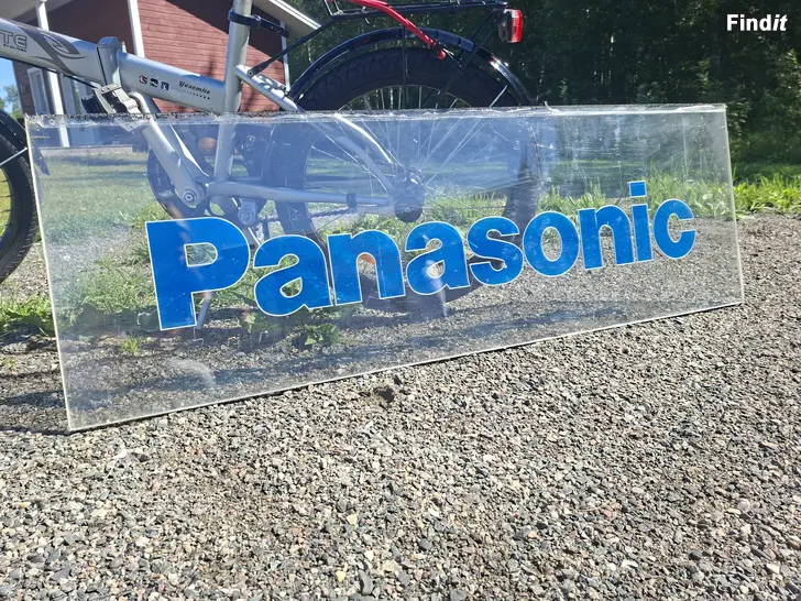 Myydään Panasonic mainos kyltti