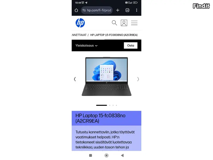 Säljes Laptop HP