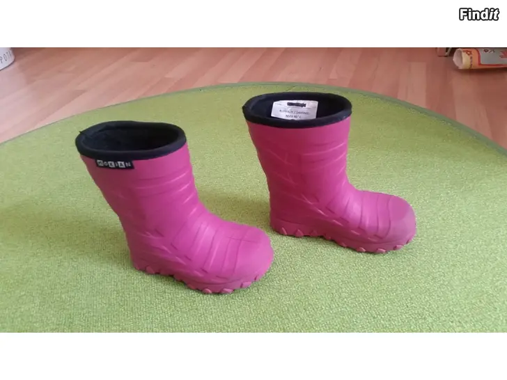 Myydään Nokia Winter Light koko 23 vuorelliset kumisaappaat pink -hinta 15e