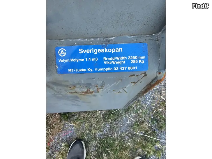Säljes Skopa