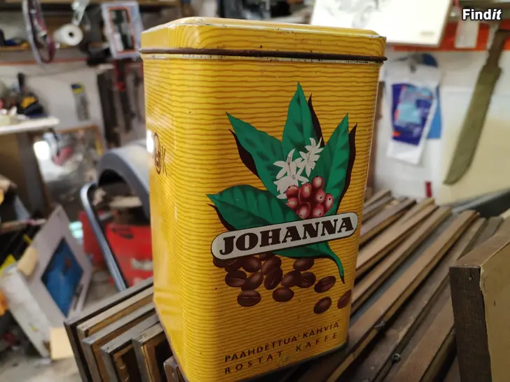 Myydään Johanna kahvipurkki