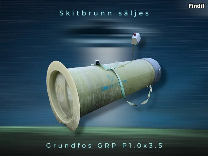 Säljes Pumpbrunn Grundfos 1.0x3.5m