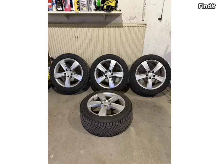 Säljes 5x112 vanteet +renkaat 17 tuumaiset