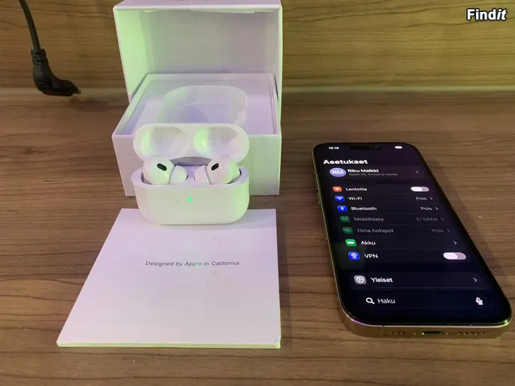 Myydään iPhone 14 pro ja Airpods pro gen 2