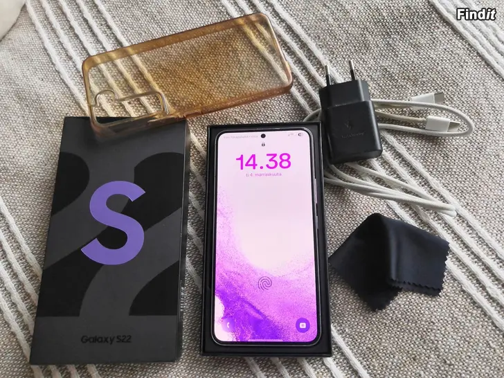 Myydään Samsung galaxy S22 256Gb 2-Vuotta takuuta