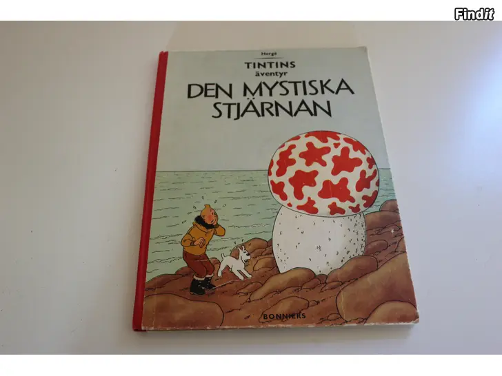 Myydään Tintin med hårdpärm 1960 ovanlig