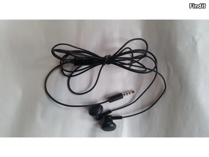 Säljes Original Nokia WH-108 HandsFree 3.5mm plugi liitin musta 2e