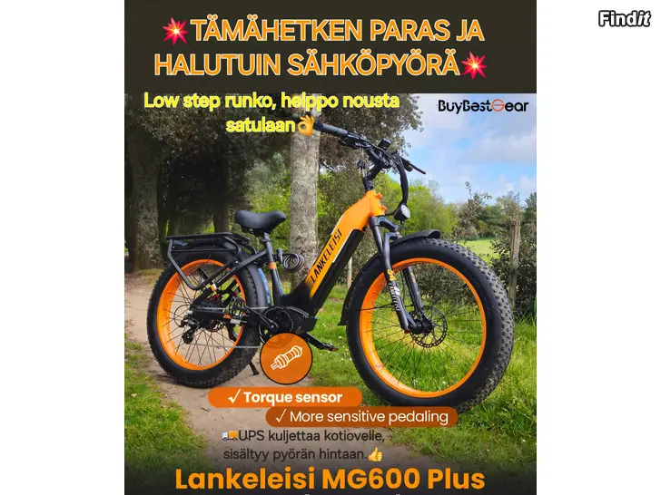 Myydään PARAS E-FAT BIKE 2000 HINTALUOKASSA