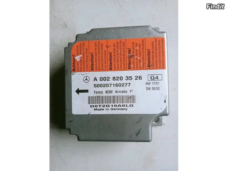 Myydään MB E 2003 turvaohjain A0028203526