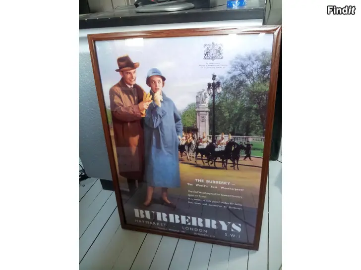 Säljes Stiliga affischtavlor  Burberrys of London och Cresta Coture säljes tillsammans
