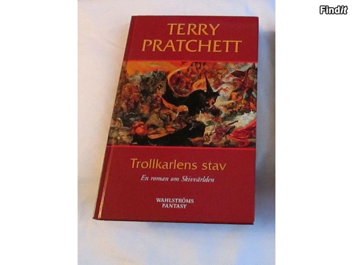 Myydään Terry Pratchett bok Trollkarlens stav 1998, inbunden, som ny